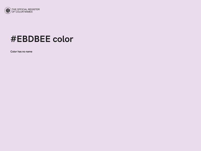 #EBDBEE color image