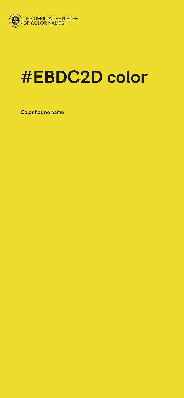 #EBDC2D color image