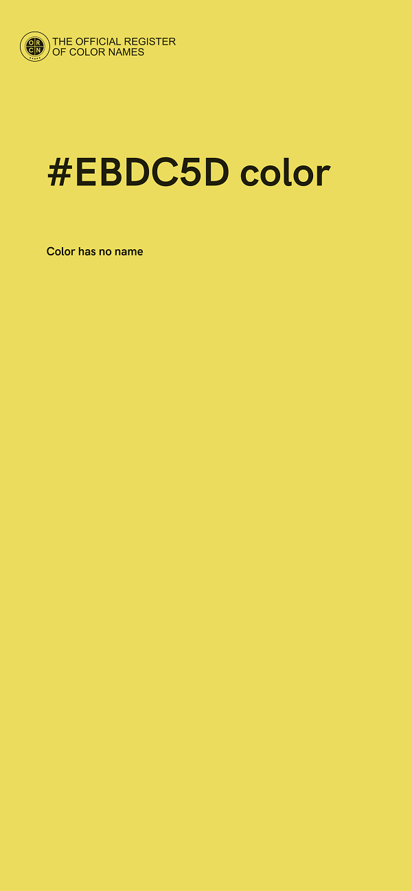 #EBDC5D color image