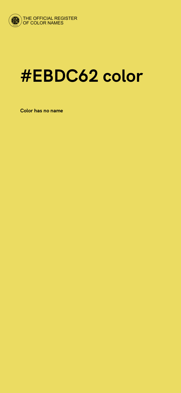 #EBDC62 color image