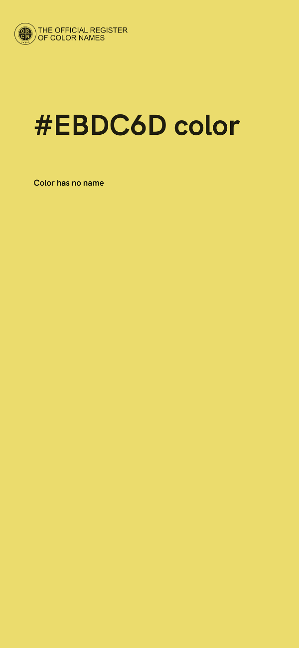 #EBDC6D color image
