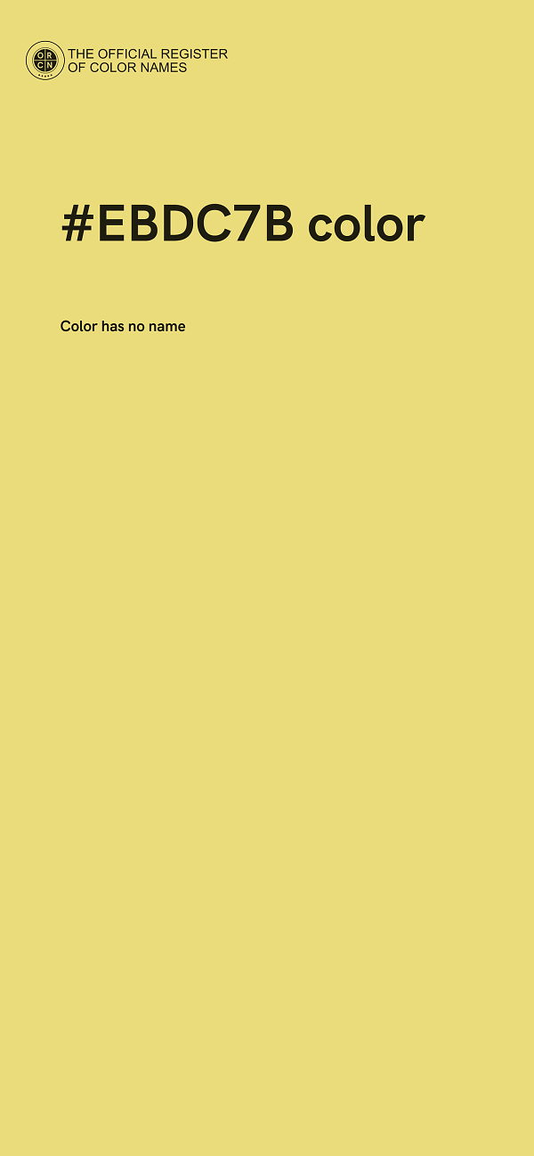 #EBDC7B color image