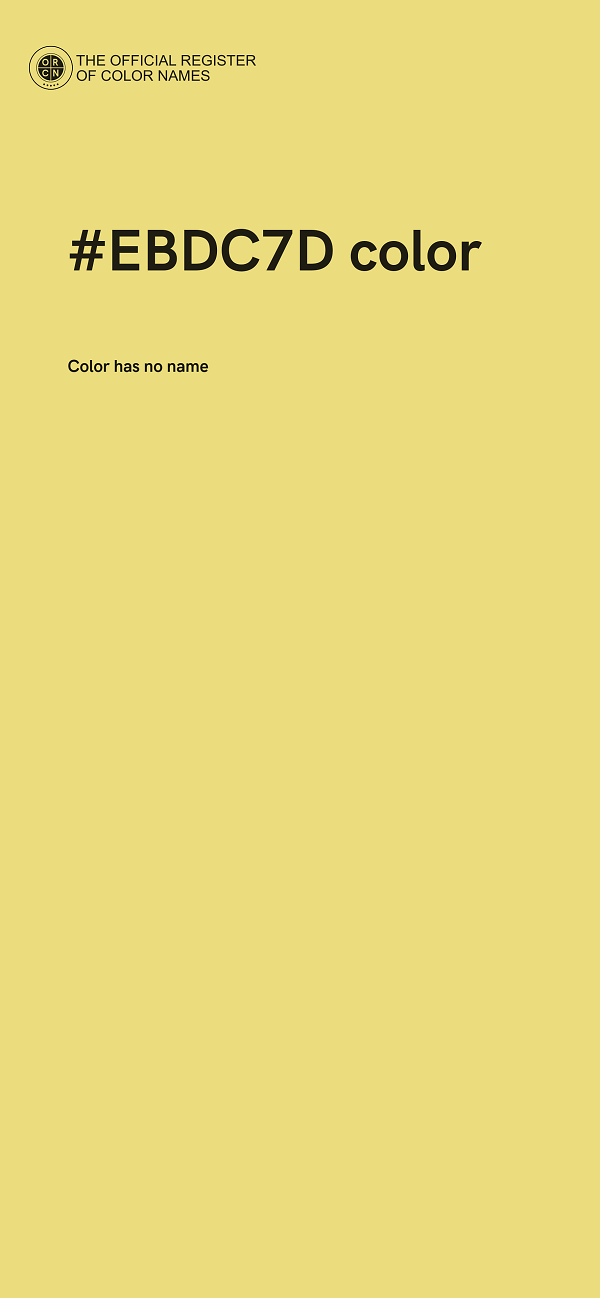 #EBDC7D color image