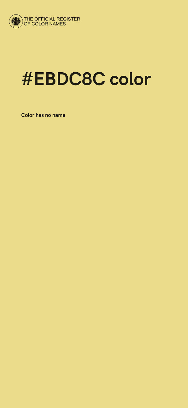 #EBDC8C color image