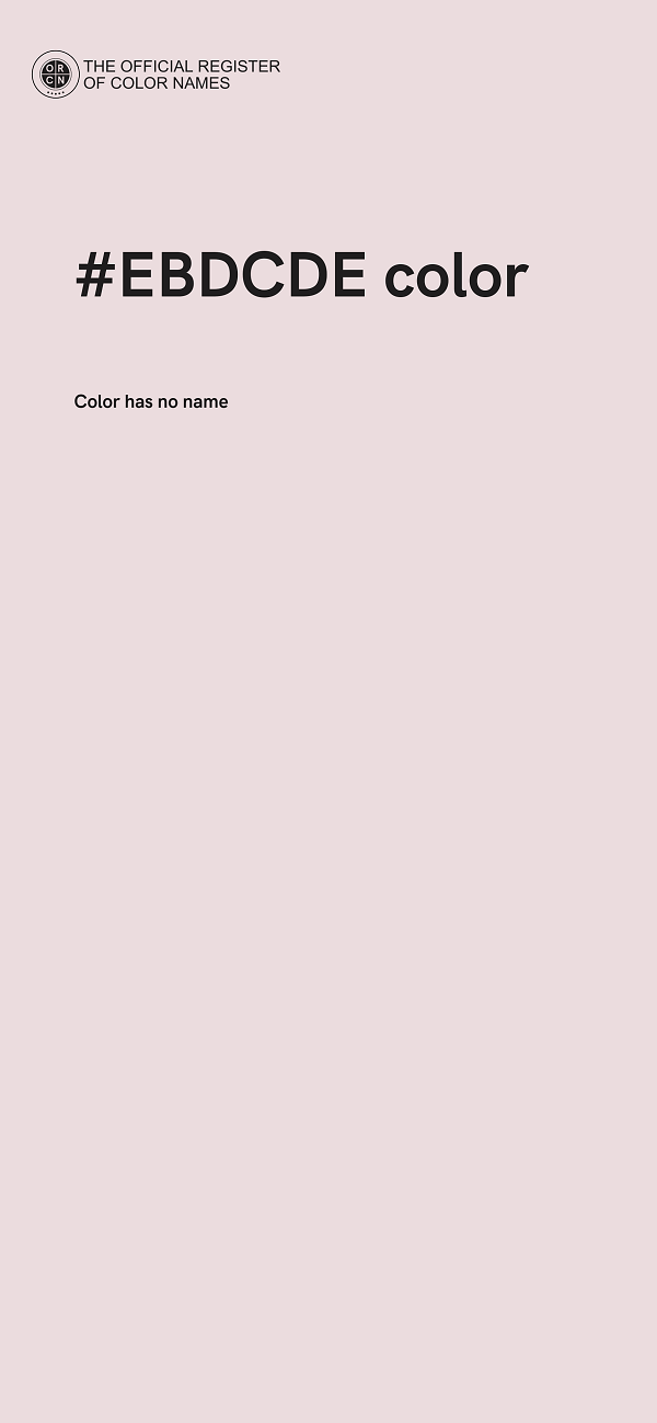 #EBDCDE color image