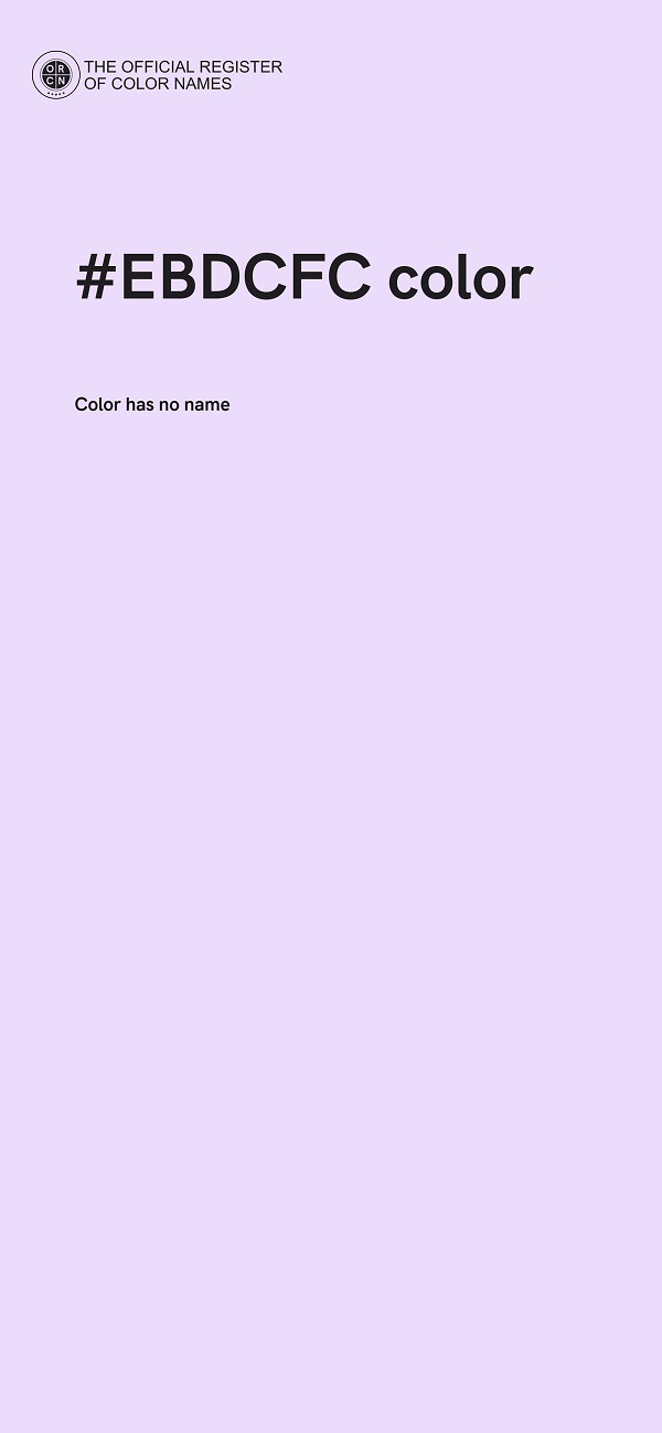 #EBDCFC color image