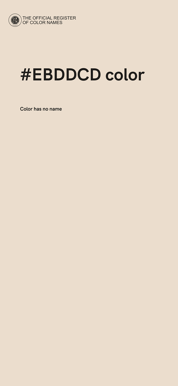 #EBDDCD color image
