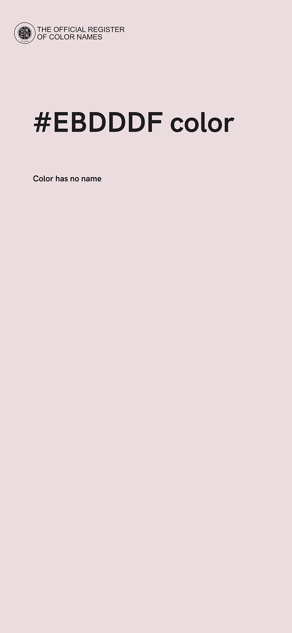 #EBDDDF color image