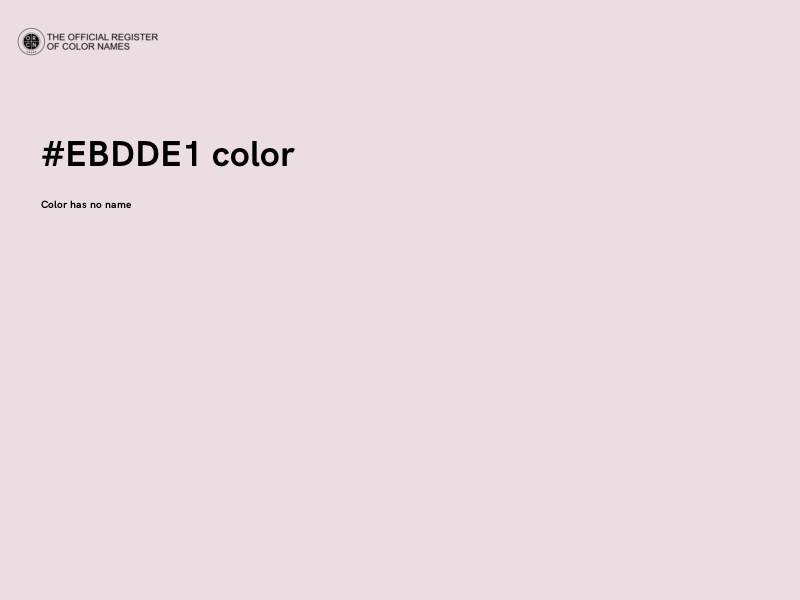 #EBDDE1 color image