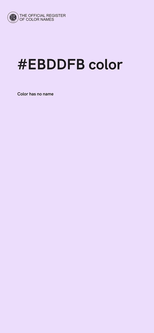 #EBDDFB color image