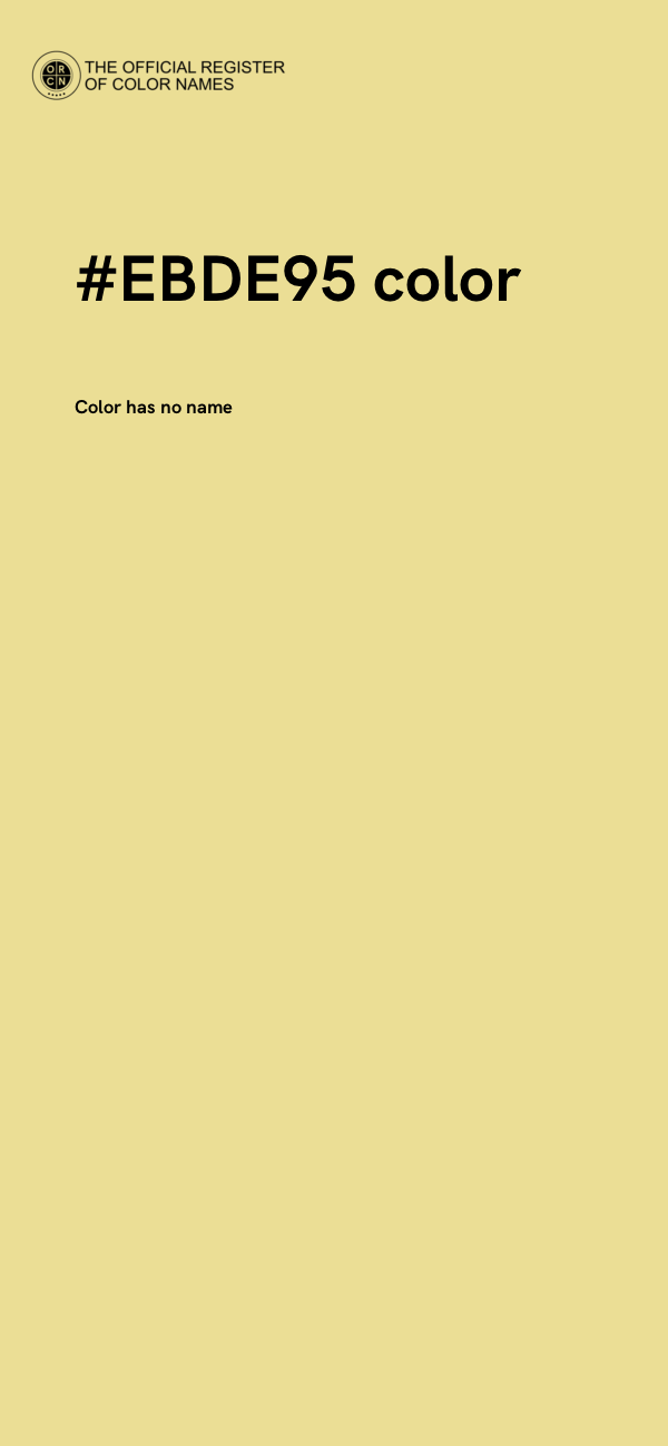 #EBDE95 color image