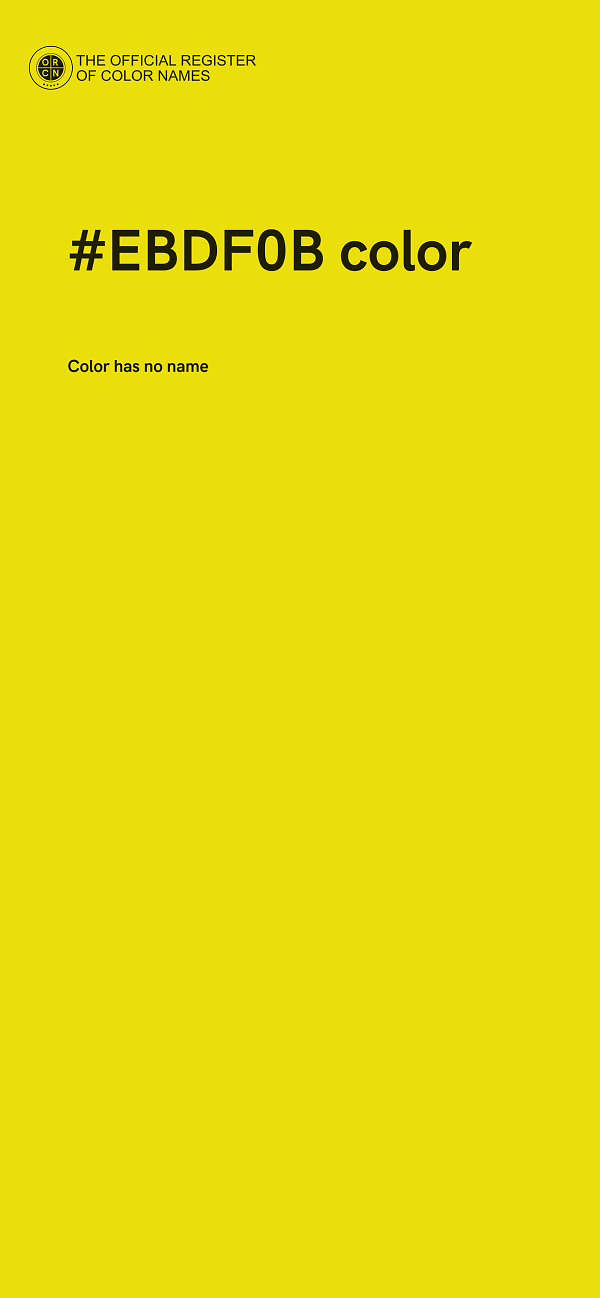 #EBDF0B color image