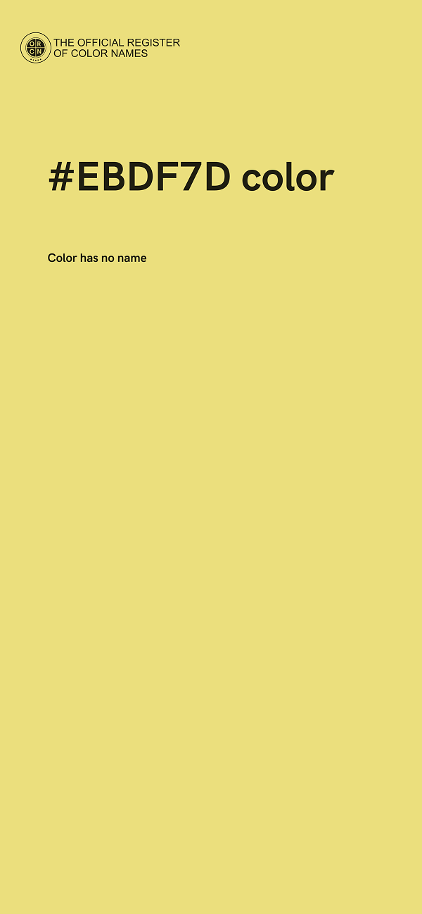 #EBDF7D color image