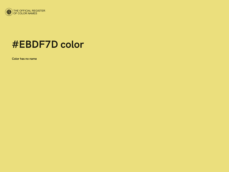 #EBDF7D color image