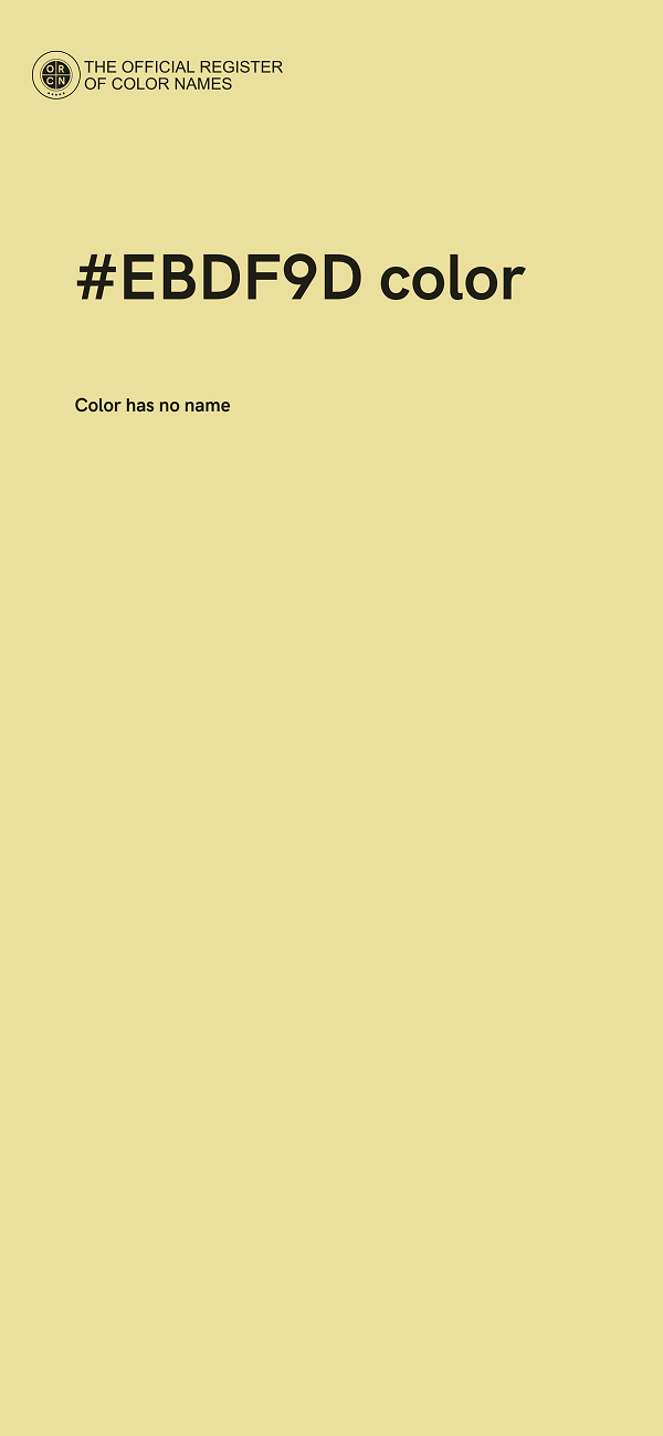 #EBDF9D color image