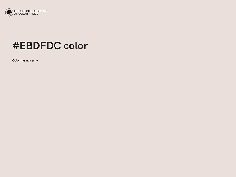 #EBDFDC color image