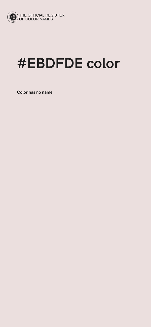 #EBDFDE color image