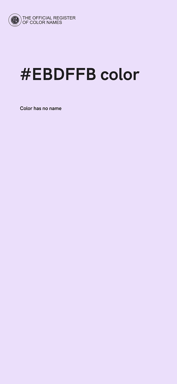 #EBDFFB color image