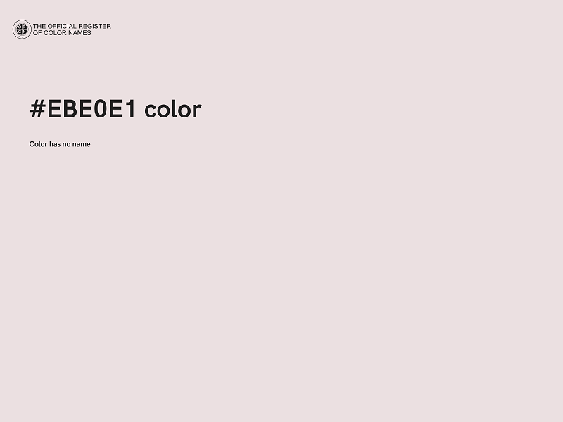 #EBE0E1 color image