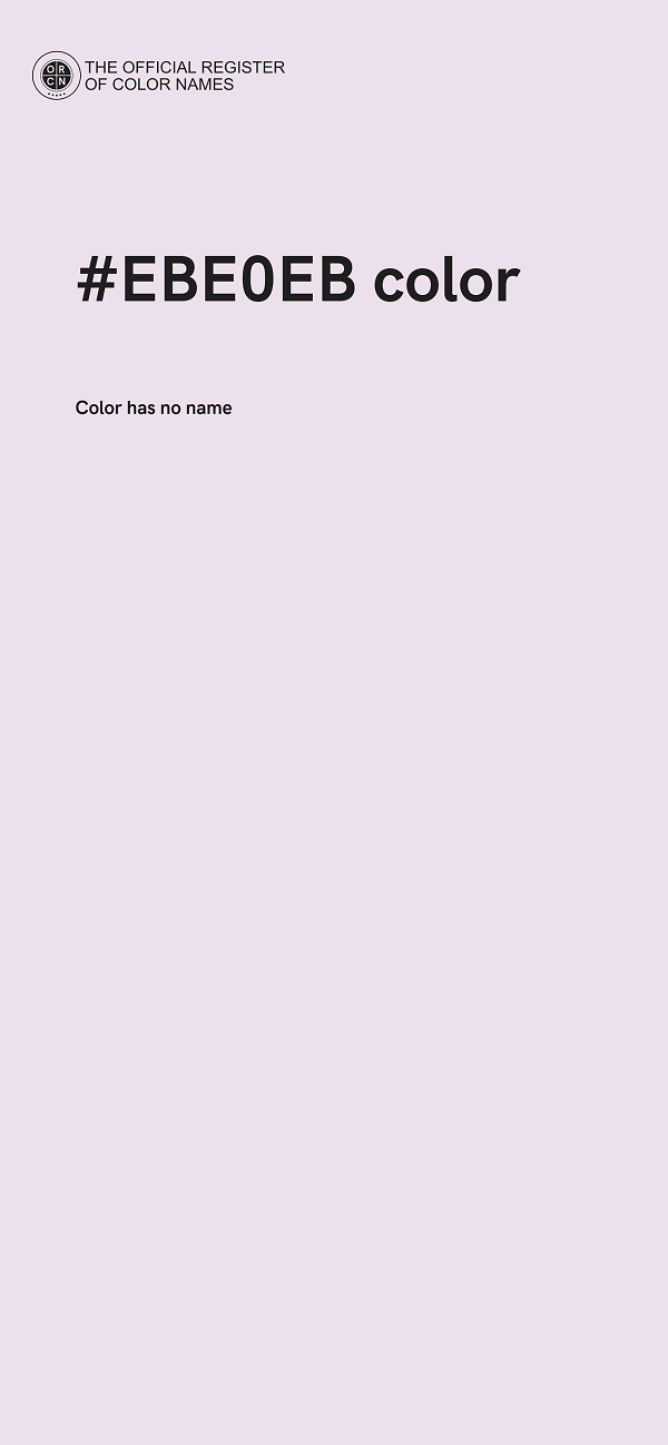 #EBE0EB color image