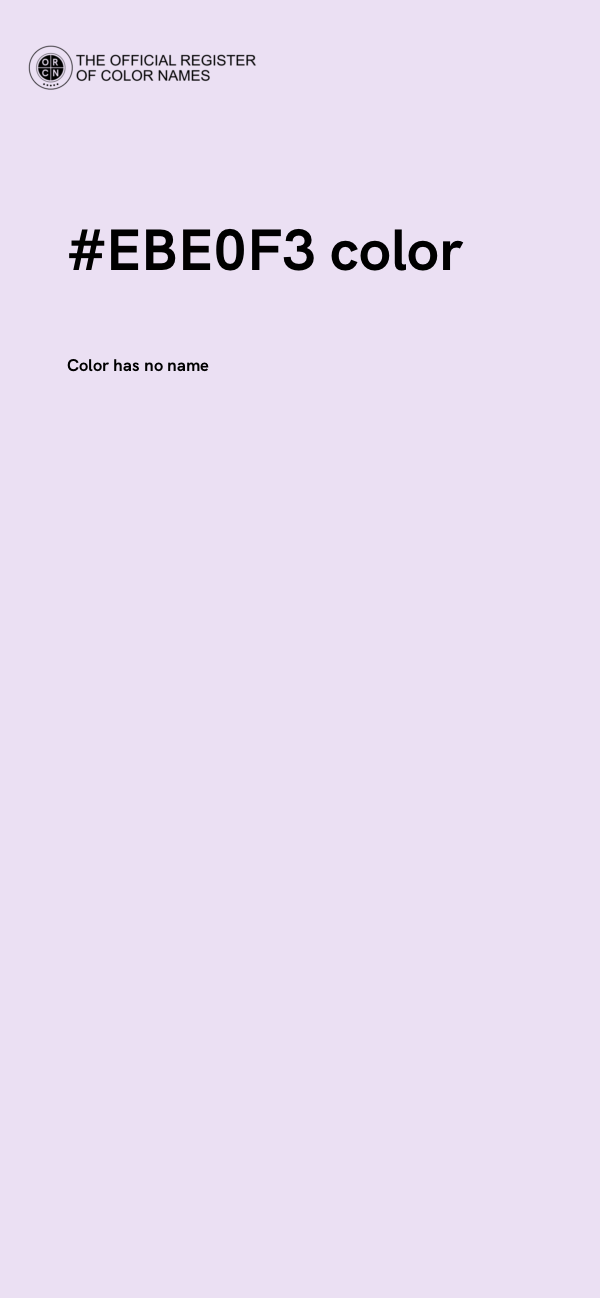 #EBE0F3 color image