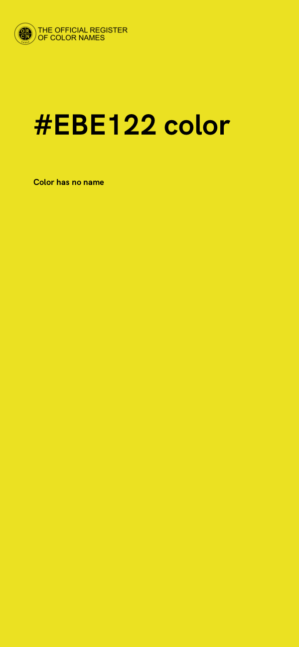 #EBE122 color image