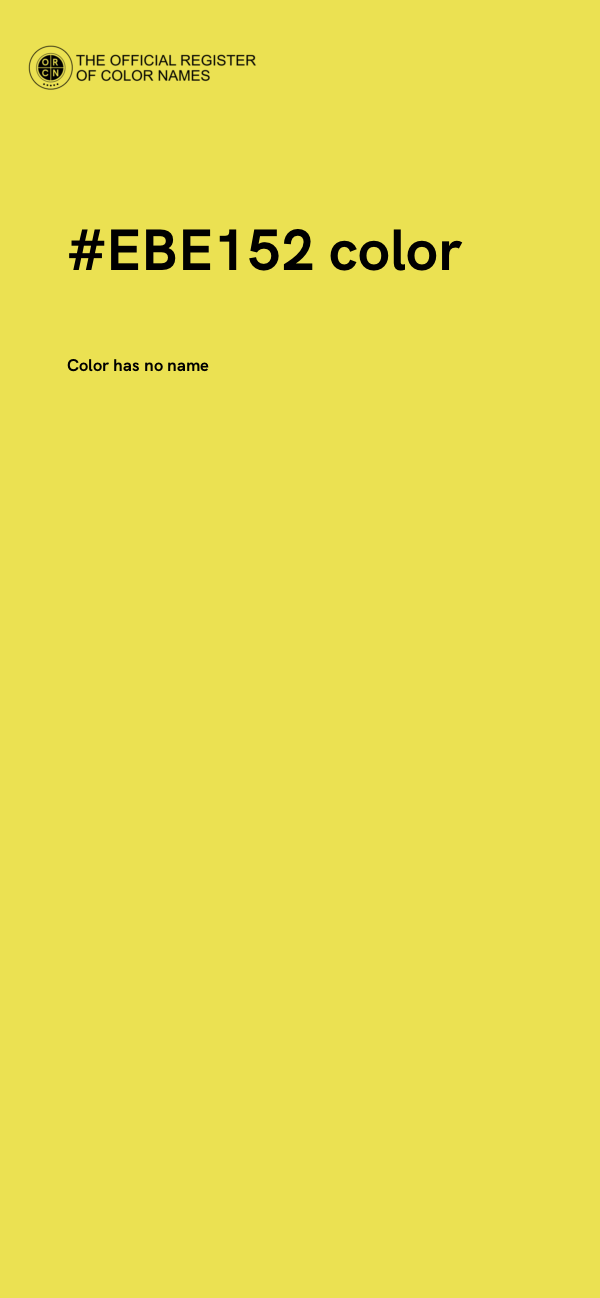 #EBE152 color image