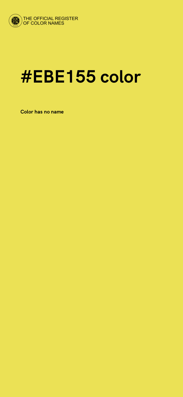 #EBE155 color image
