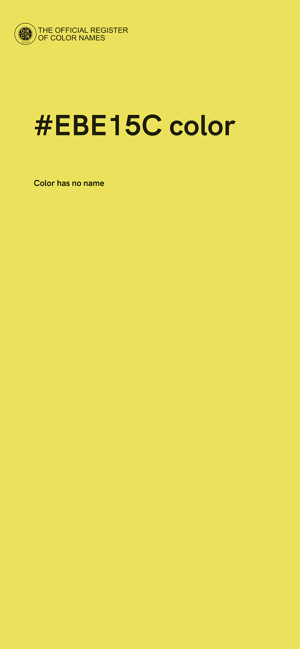 #EBE15C color image