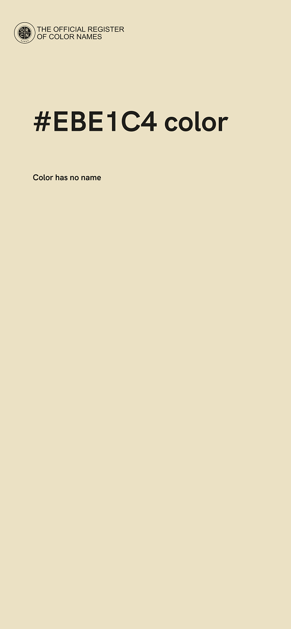 #EBE1C4 color image