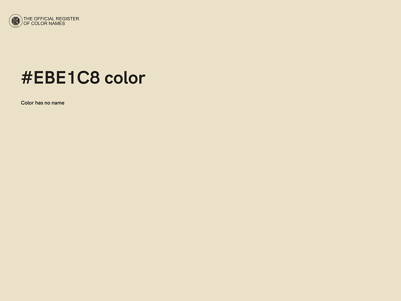 #EBE1C8 color image