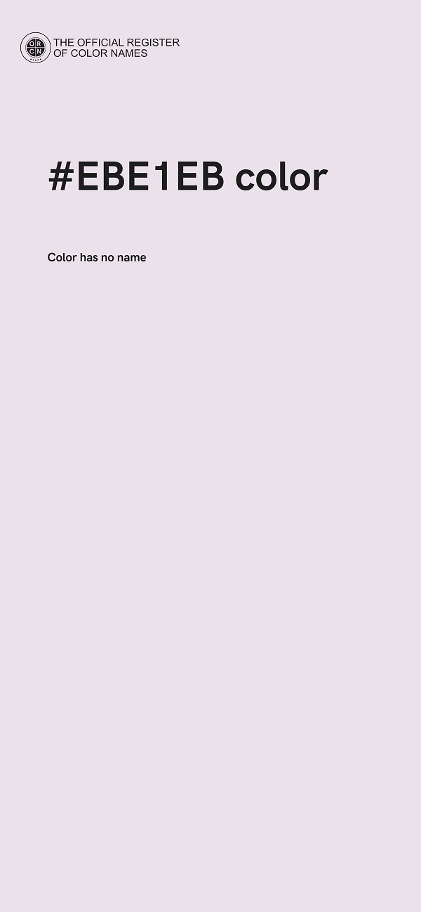 #EBE1EB color image