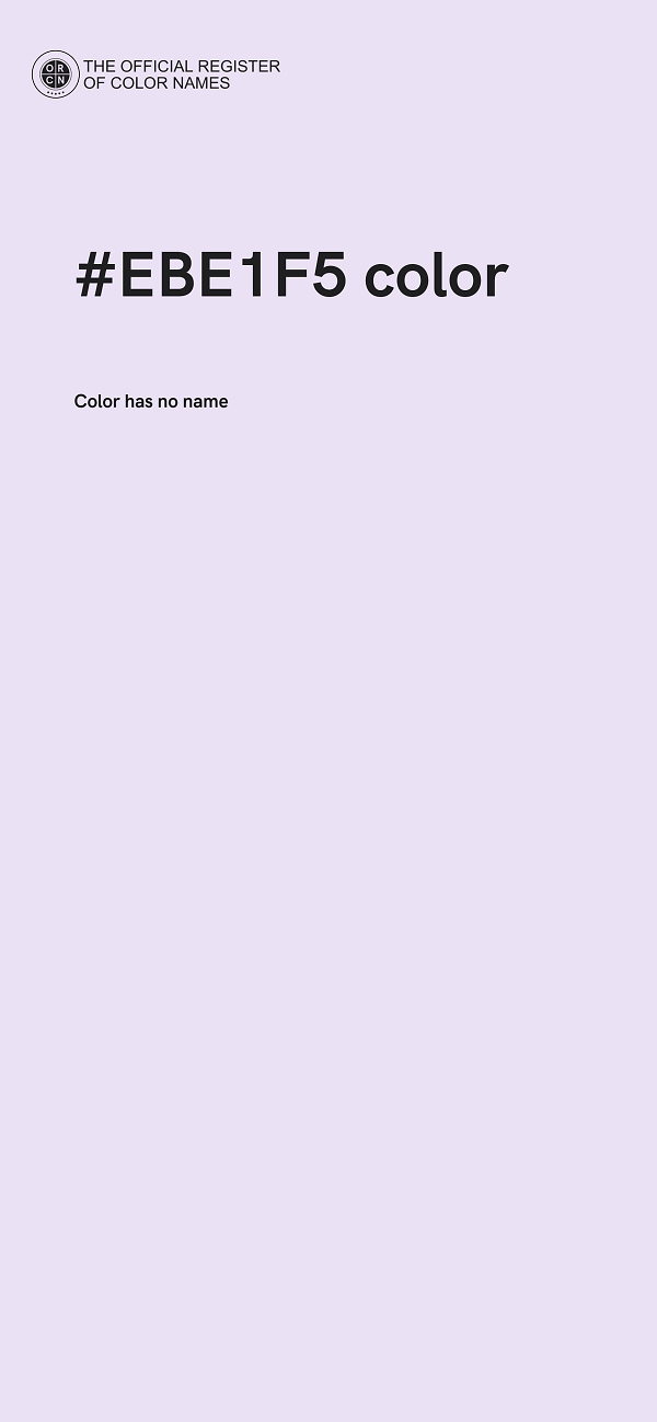 #EBE1F5 color image