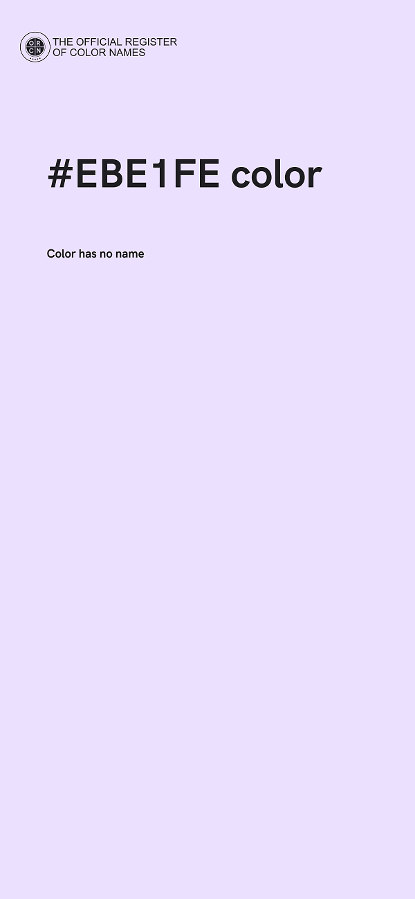 #EBE1FE color image