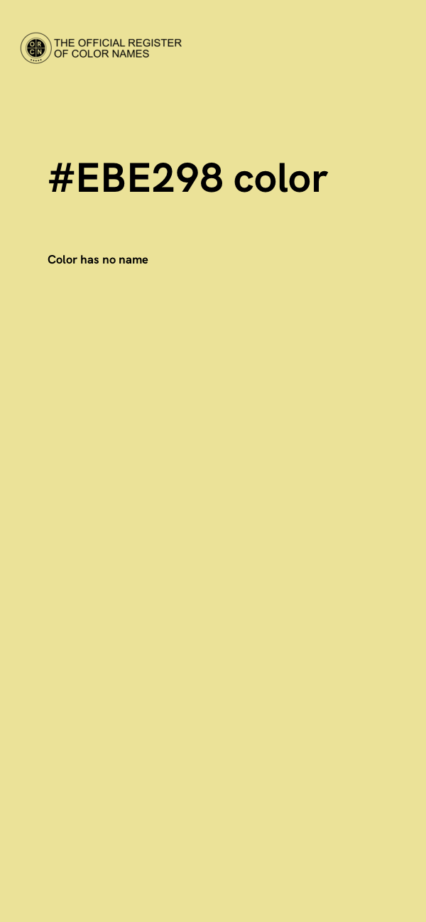 #EBE298 color image