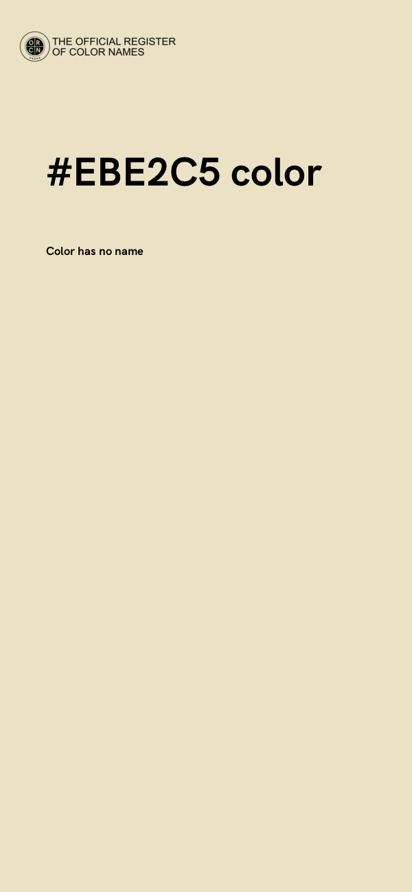 #EBE2C5 color image
