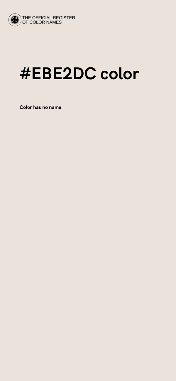 #EBE2DC color image