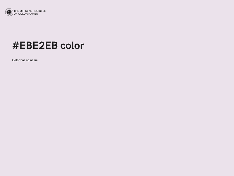 #EBE2EB color image