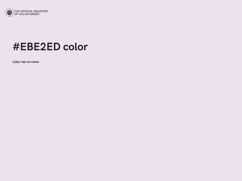 #EBE2ED color image