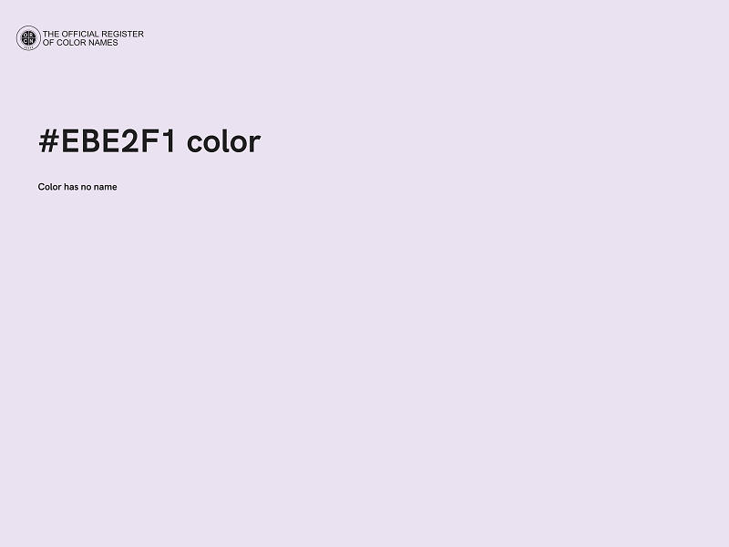 #EBE2F1 color image
