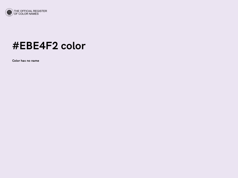 #EBE4F2 color image