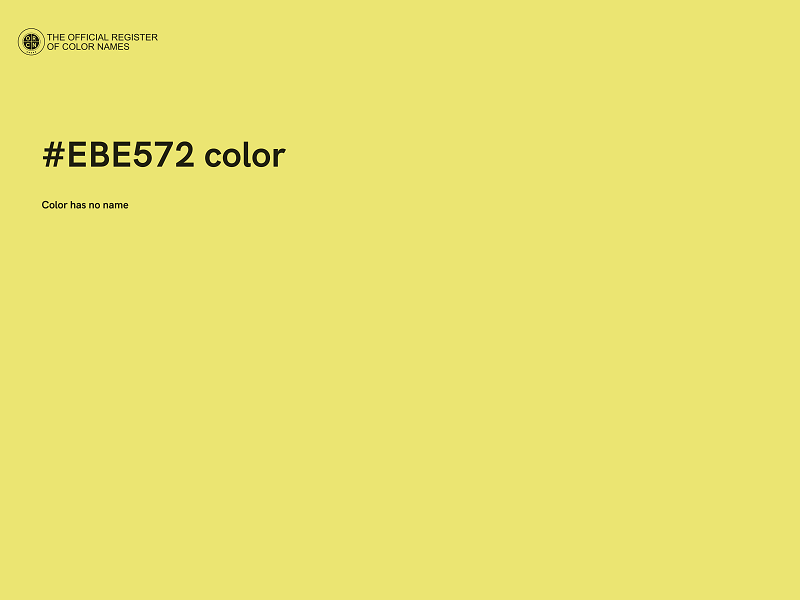 #EBE572 color image