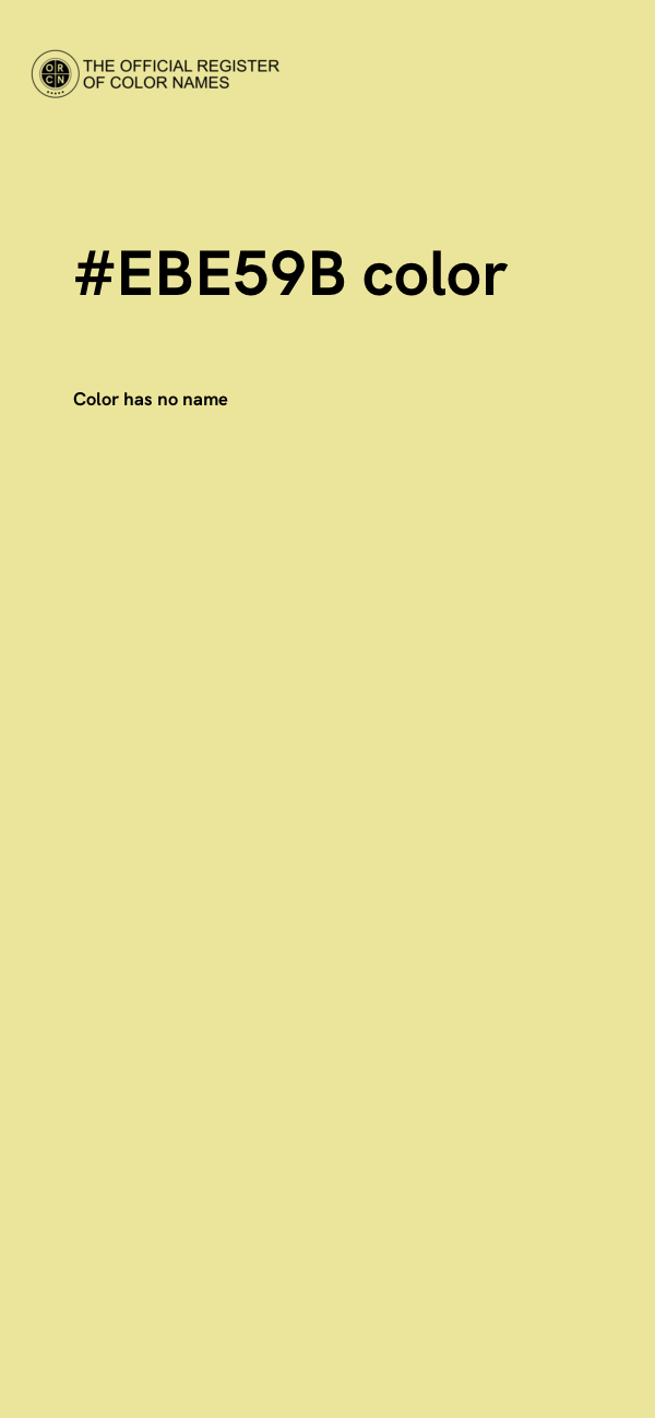 #EBE59B color image