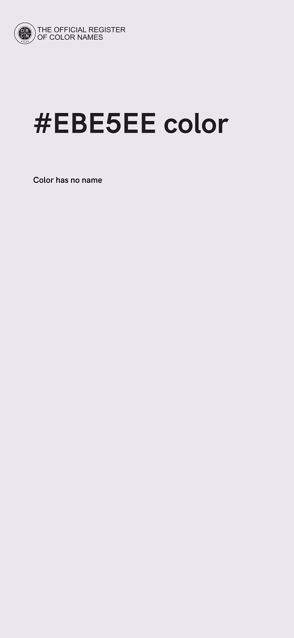 #EBE5EE color image