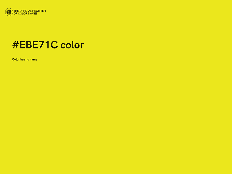 #EBE71C color image