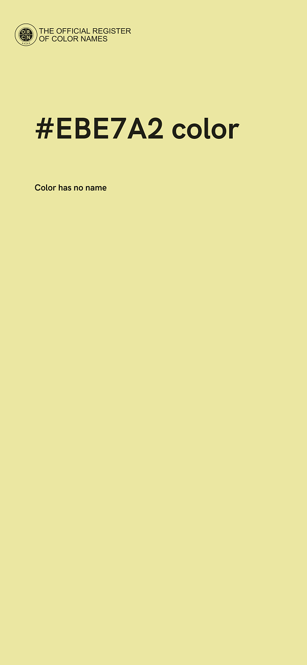 #EBE7A2 color image