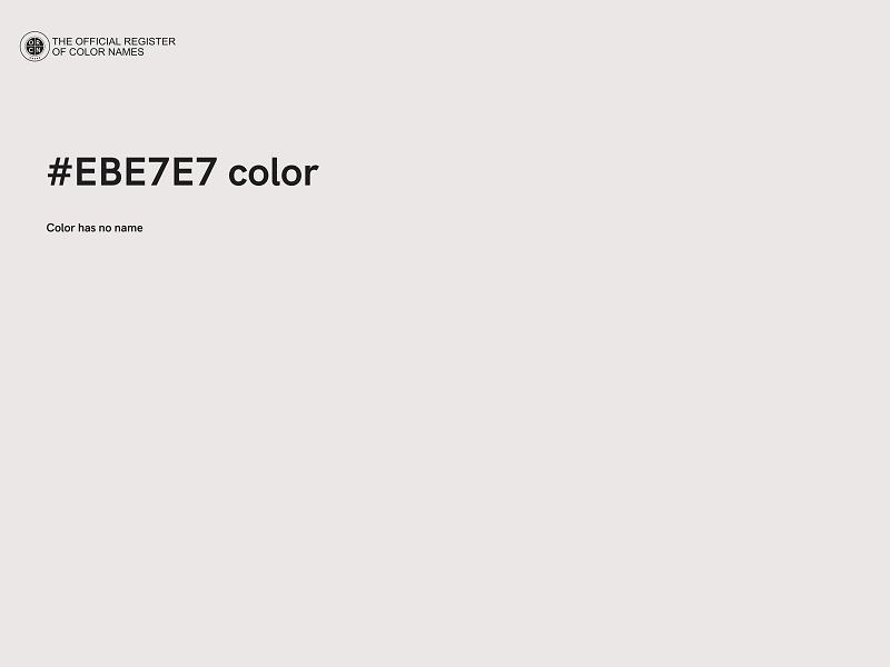 #EBE7E7 color image