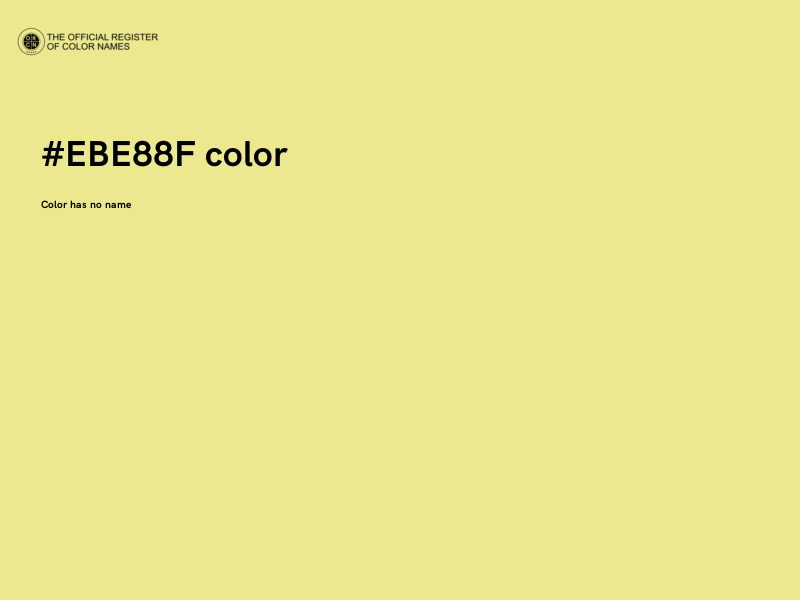 #EBE88F color image