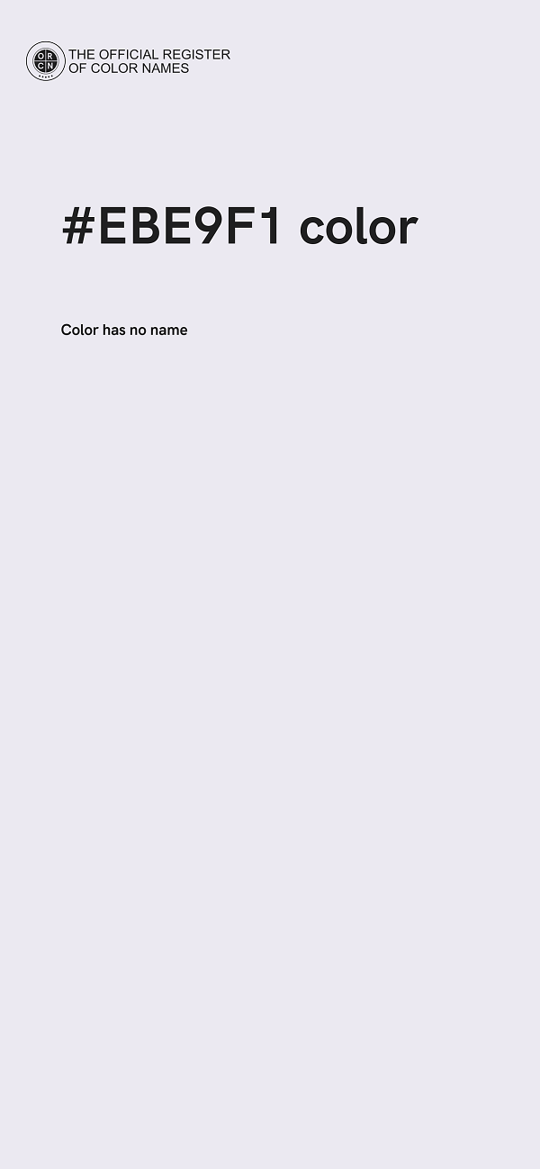 #EBE9F1 color image
