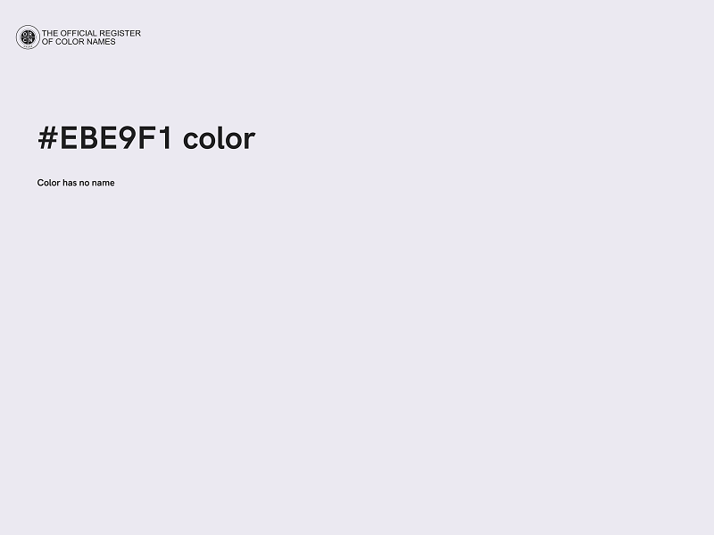 #EBE9F1 color image